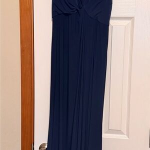 David's Bridal Navy Maxi Dress